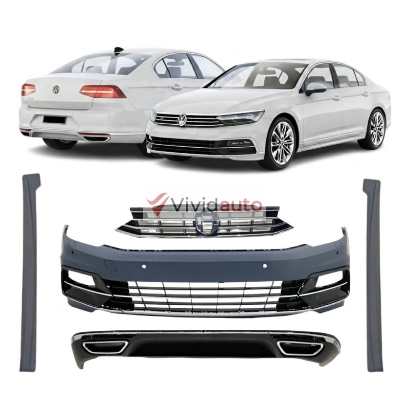 VW PASSAT B8 2014–2024 Conversion R LINE Body Kit Bumper Set